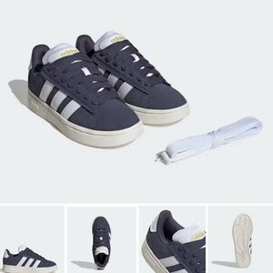 Adidas Dark Blue and White Casual Shoes - Women’s-